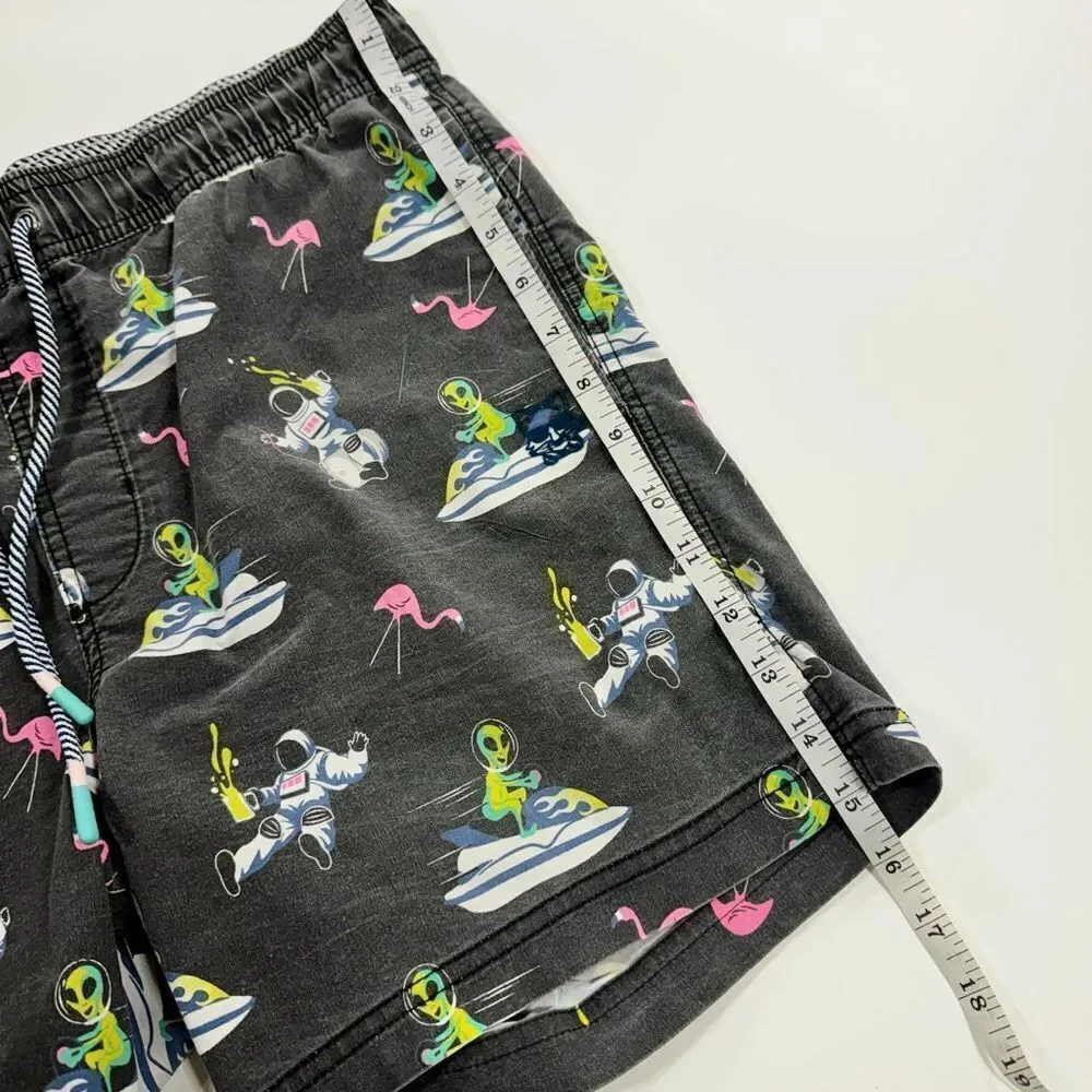 Party Pants Alien Print Swim Shorts Medium
